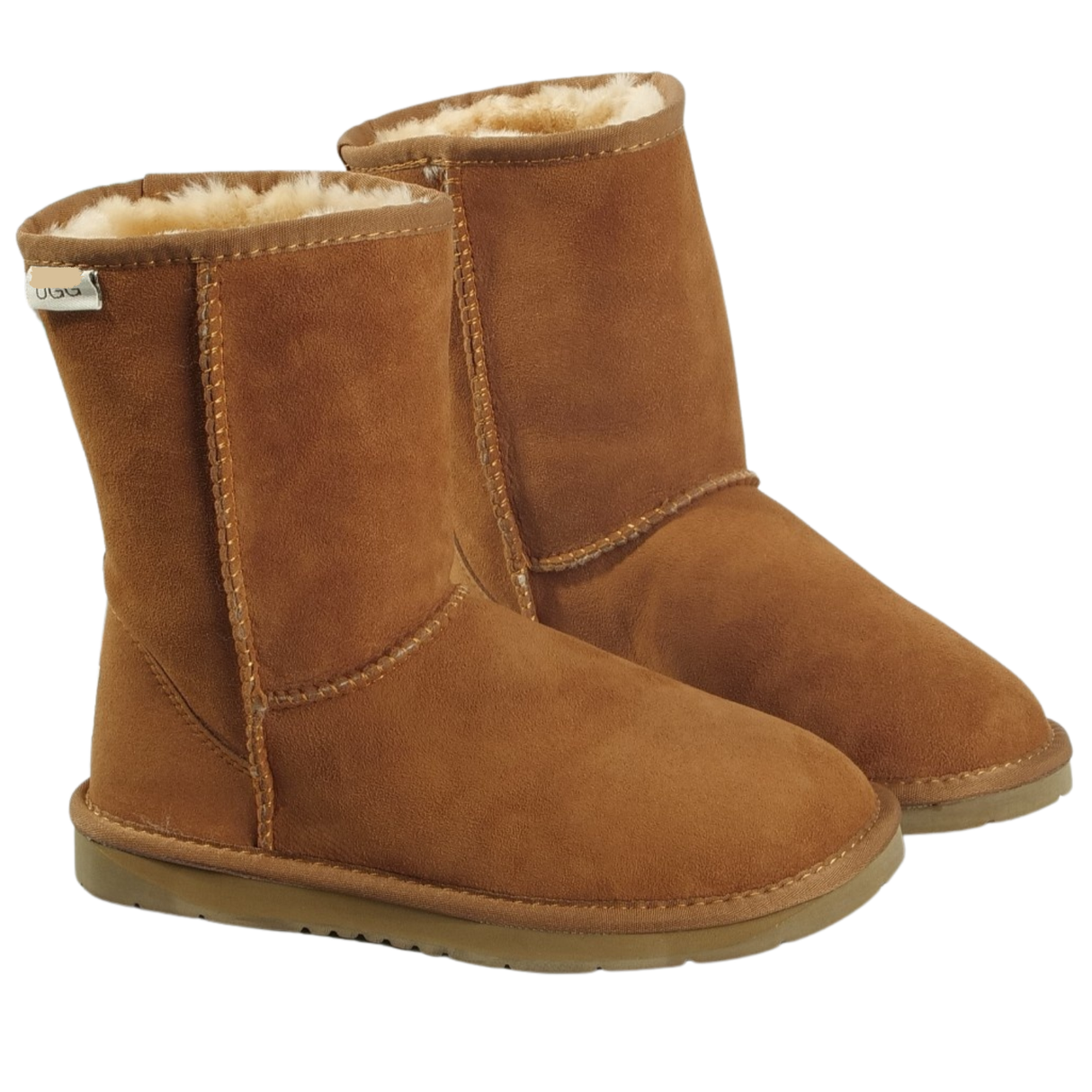 Australian Sheepskin Merino Wool UGG 3/4 Boots Moccasins Slippers Shoes Classic - Chestnut