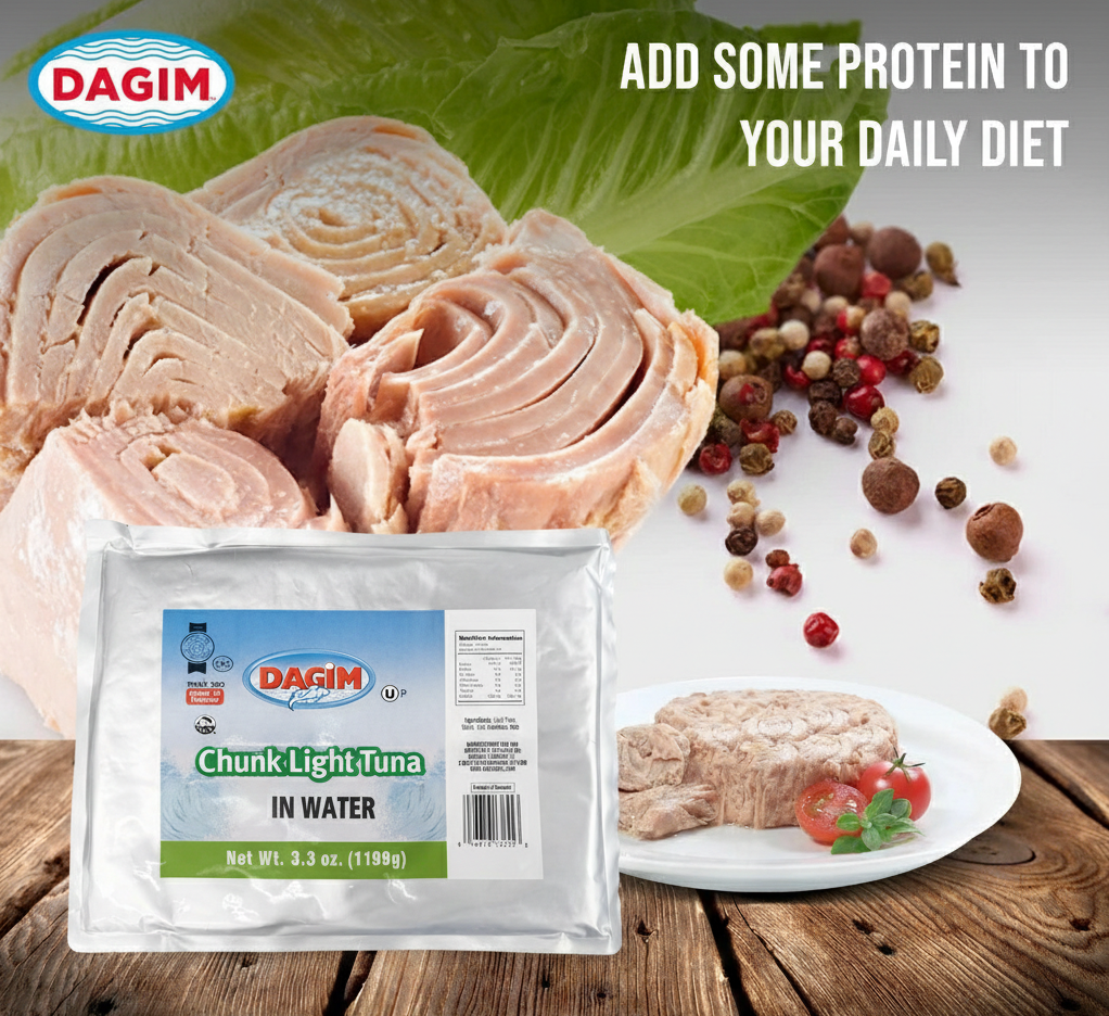 1.2kg DAGIM Chunk Light Kosher Tuna in Water Bulk (1 Pouch)