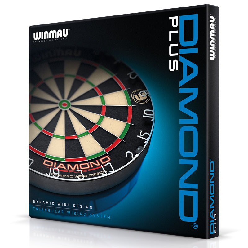Winmau Diamond Plus Dartboard 450mm Pro Bristle Board WDF Spec Staple-Free