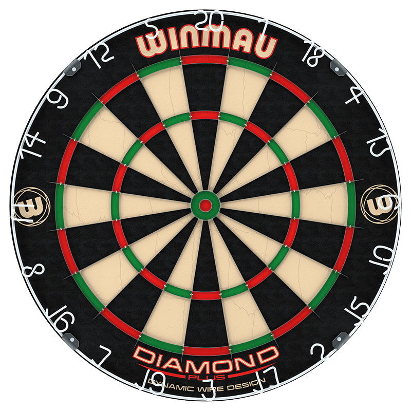 Winmau Diamond Plus Dartboard 450mm Pro Bristle Board WDF Spec Staple-Free