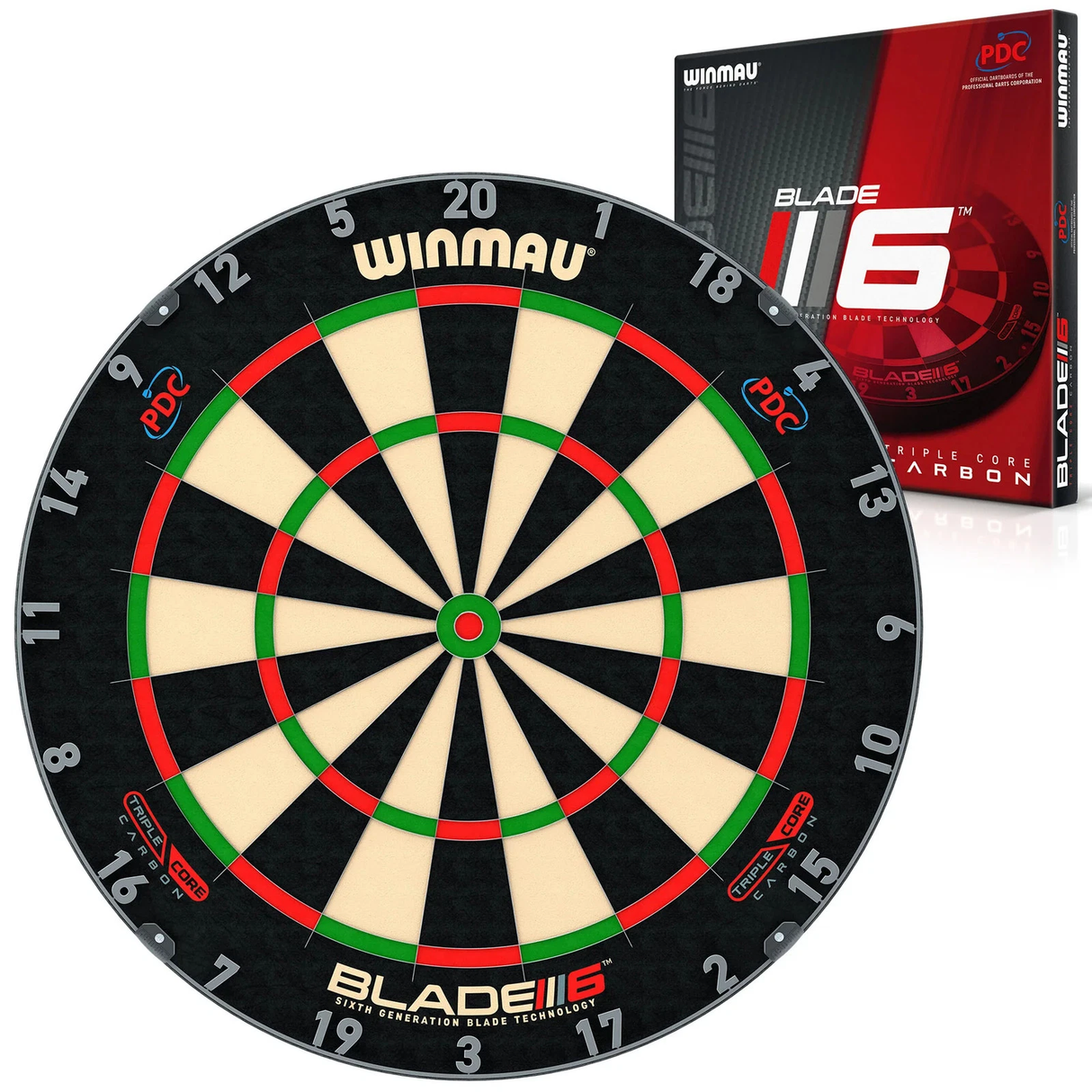 Winmau Professional Level Blade 6 Triple Core Dartboard Endorsed by PDC