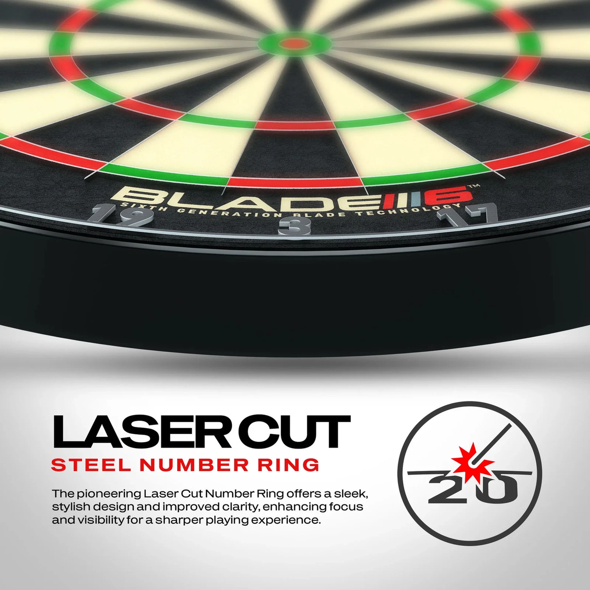 Winmau Professional Level Blade 6 Triple Core Dartboard Endorsed by PDC