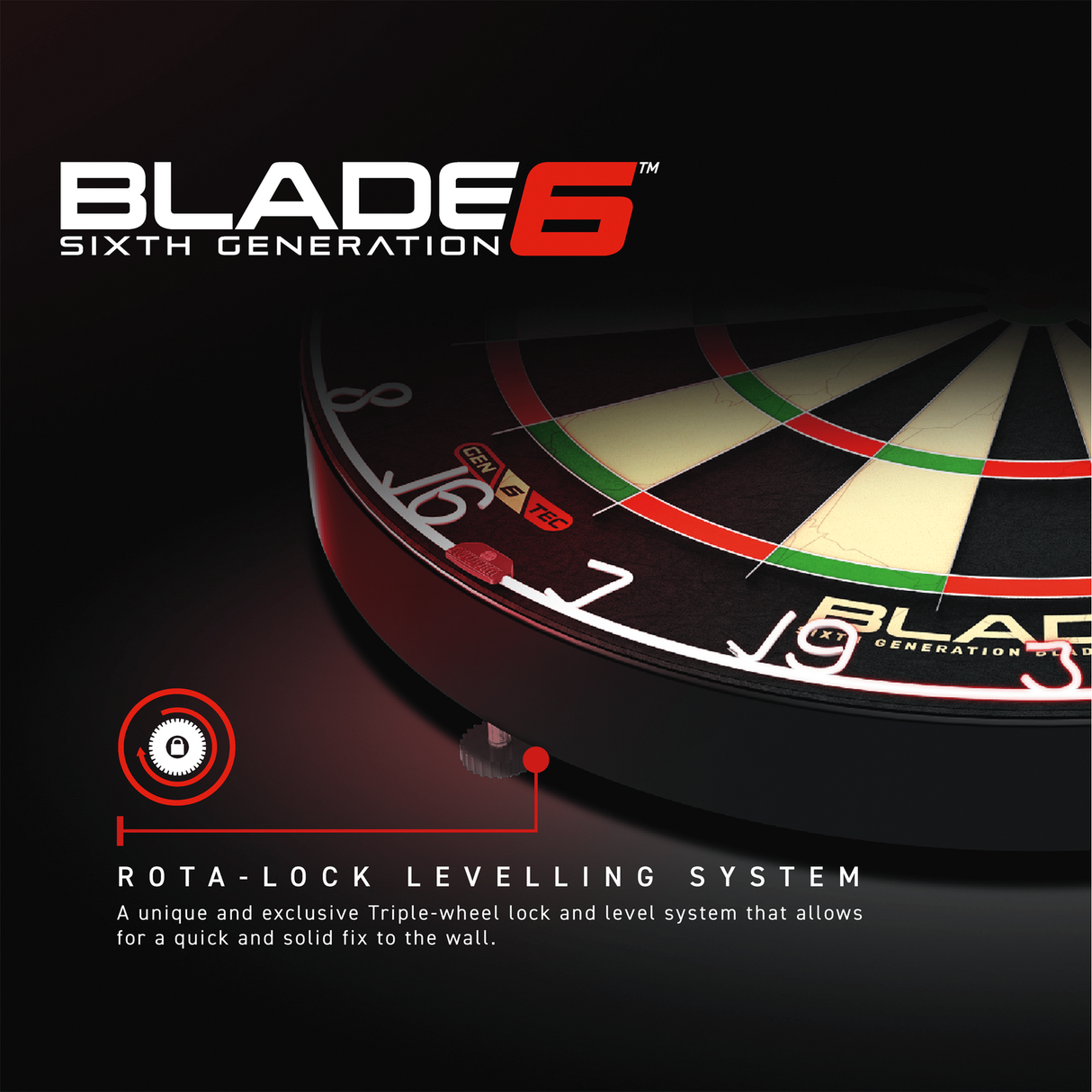Winmau Blade 6 SIX Dartboard Wire Technoology Professional Level Dart Board