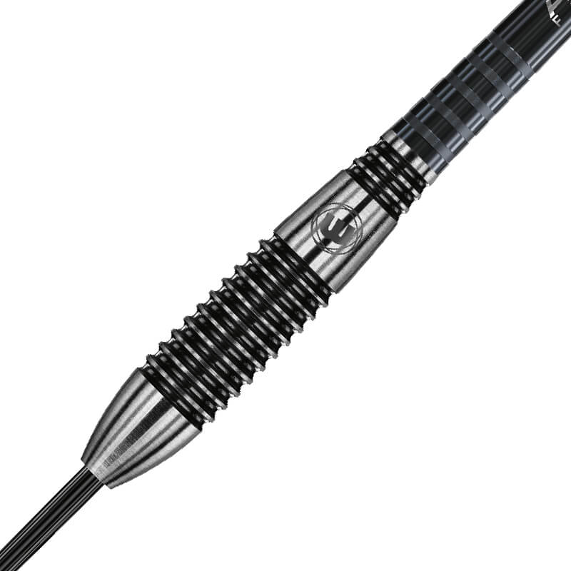 Winmau Blackout 90% Tungsten Steel Tip Darts in Bomb Barrel 24 Grams