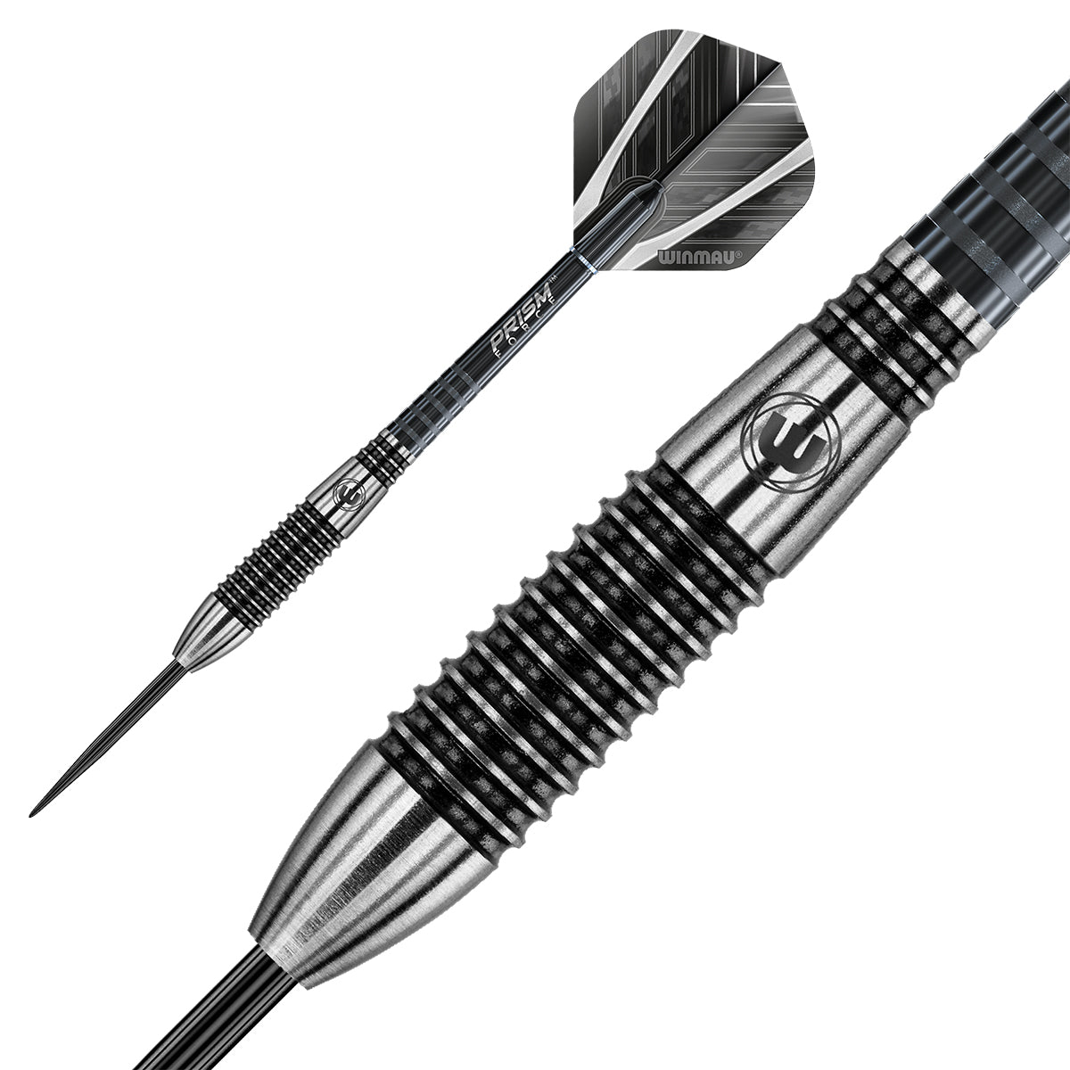 Winmau Blackout 90% Tungsten Steel Tip Darts in Bomb Barrel 24 Grams