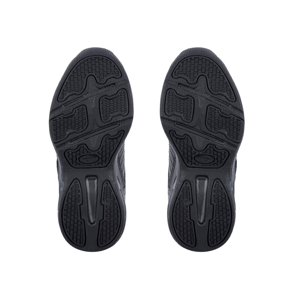 Sfida Defy Junior Kids Leather V Strap Sneakers - Black (Cross Trainer Shoes)