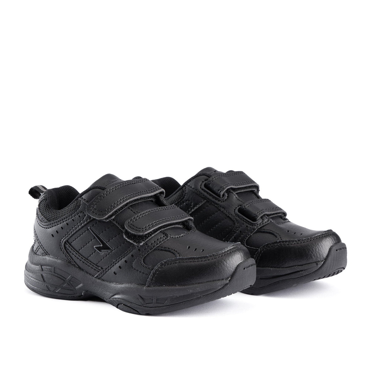 Sfida Defy Senior Leather V Strap Sneakers - Black (Cross Trainer Shoes)
