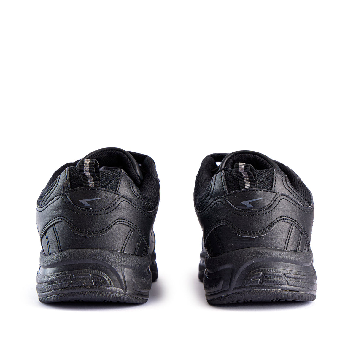 Sfida Defy Senior Leather V Strap Sneakers - Black (Cross Trainer Shoes)