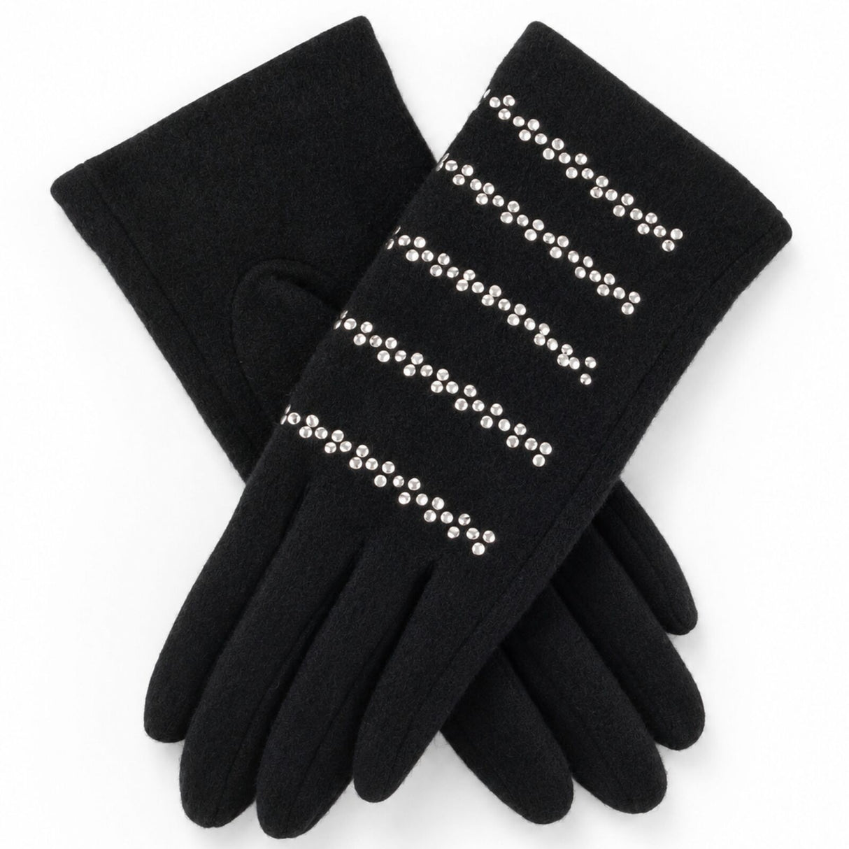 Dents Womens Wool Blend Knit Gloves - Black (One Size)