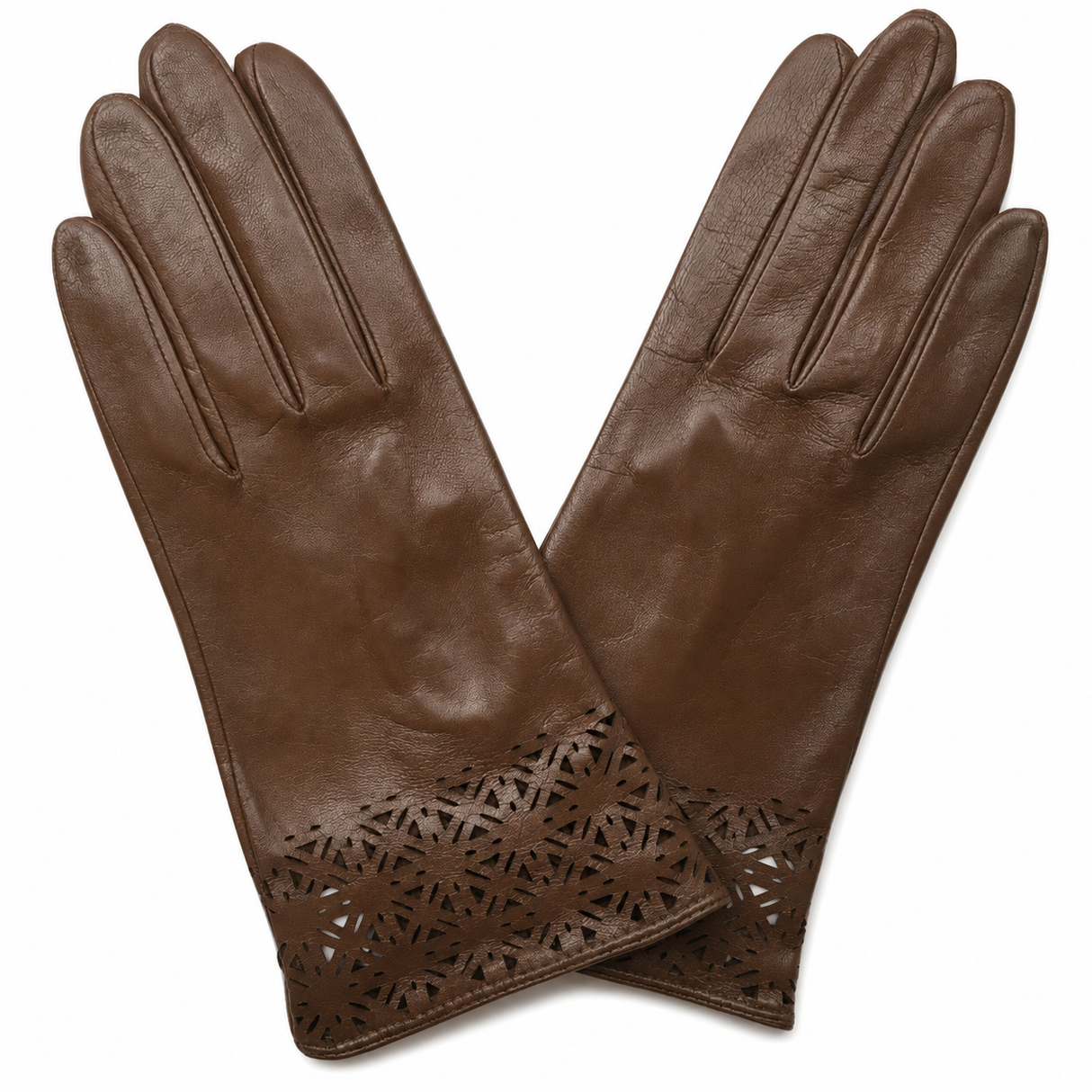 Dents Premium Womens Unlined Genuine Leather Gloves - Light Brown (77-0006)