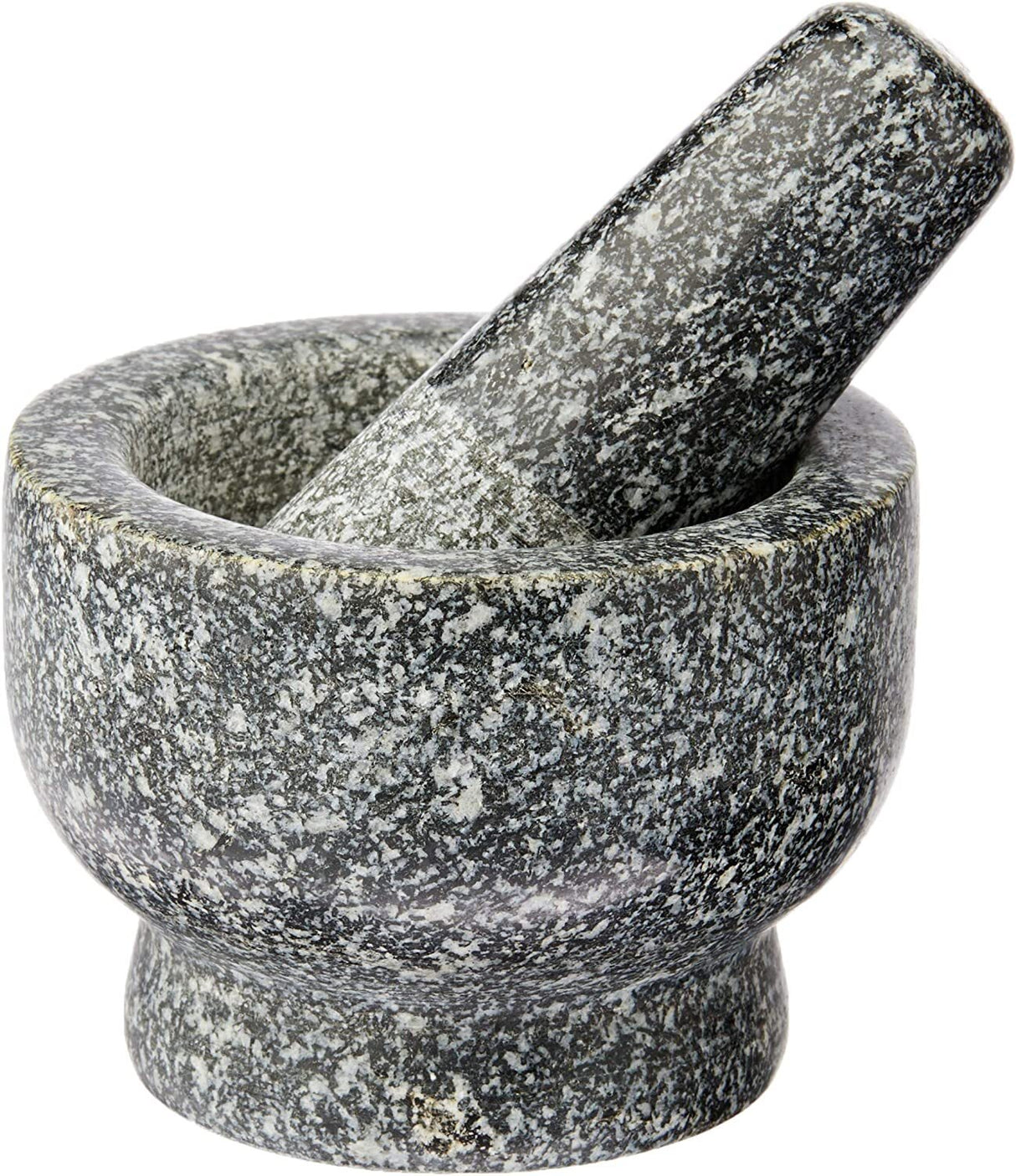 Davis & Waddell Traditional Granite Mini Mortar & Pestle Grey 9x9x6.5cm