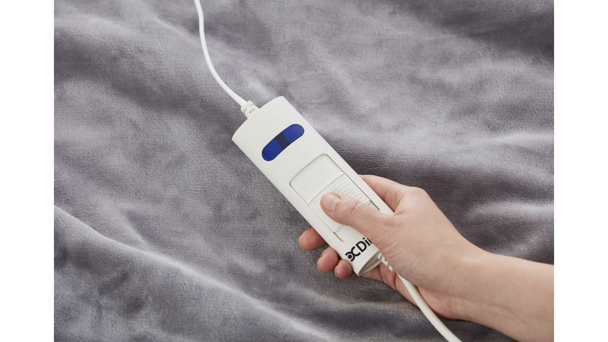 Dimplex Dream Easy Micro Fleece Electric Heated Throw Blanket - Light Grey (180x130cm) DHHTLG