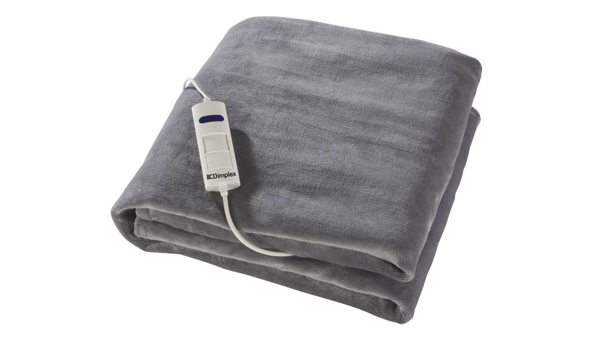 Dimplex Dream Easy Micro Fleece Electric Heated Throw Blanket - Light Grey (180x130cm) DHHTLG