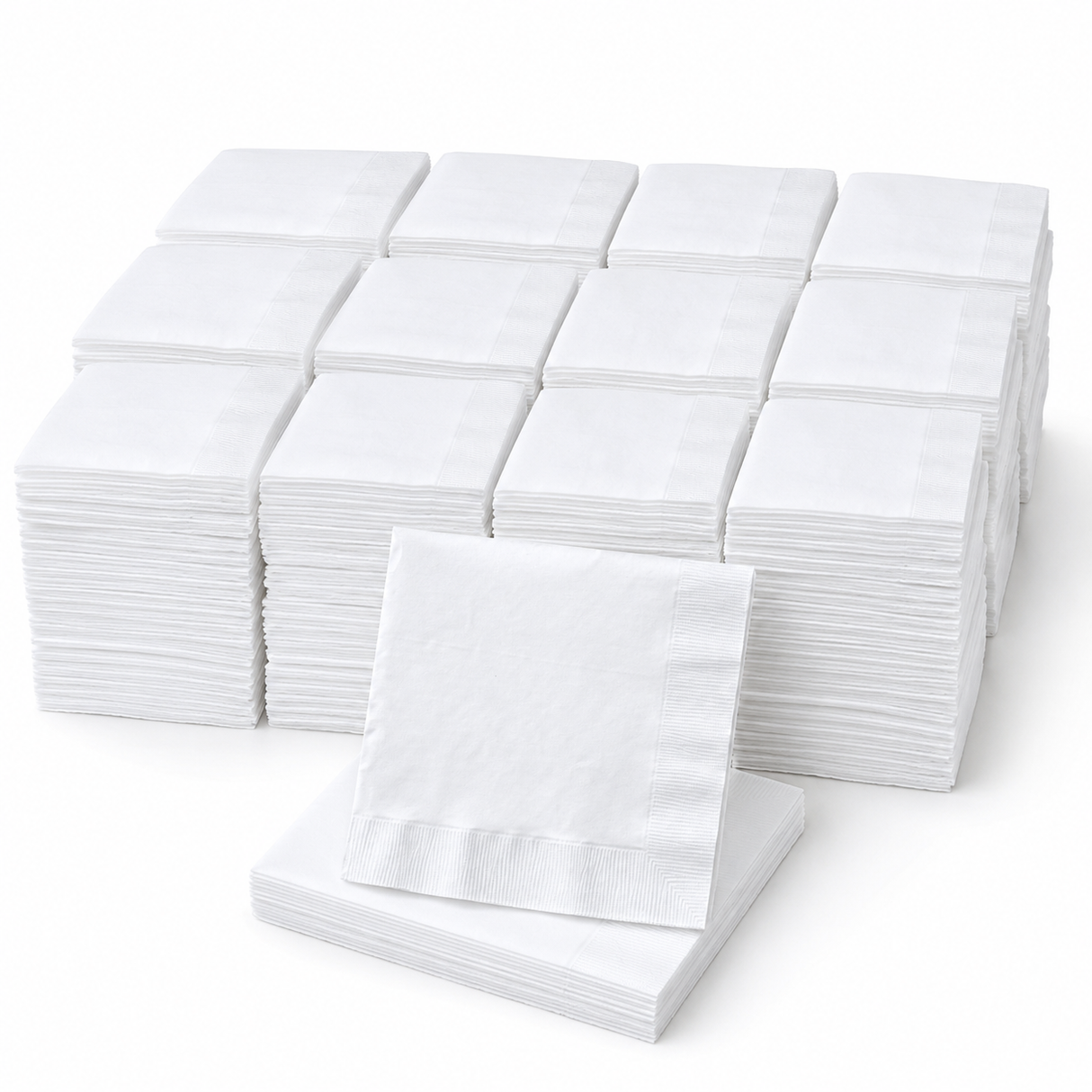 24-Pack Dinner Napkins 2-Ply - 1200 Sheets Bulk (Party Serviettes)