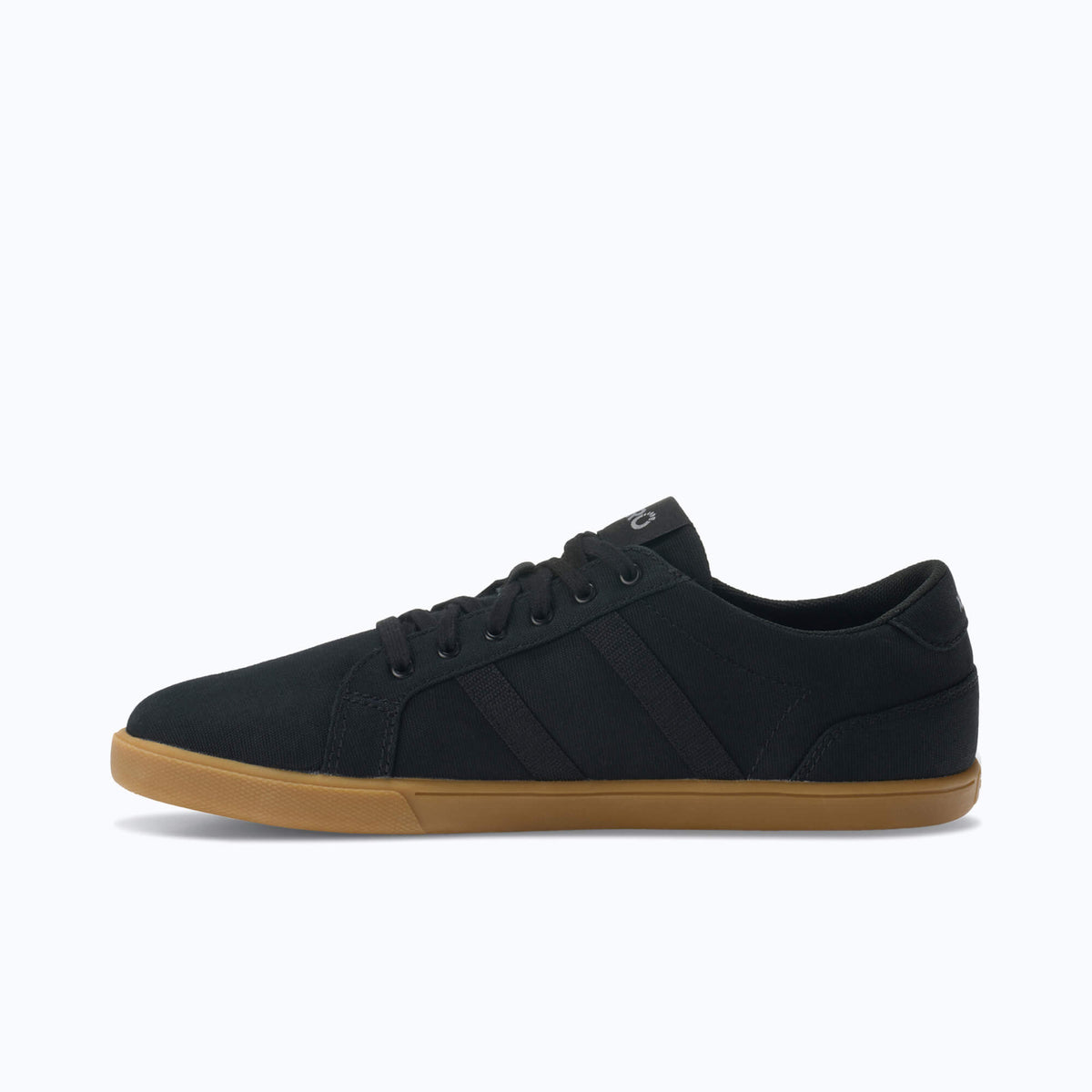 Xero Mens Dillon Canvas Barefoot Shoes - Black/Gum (Zero Drop Sneakers/Runners)