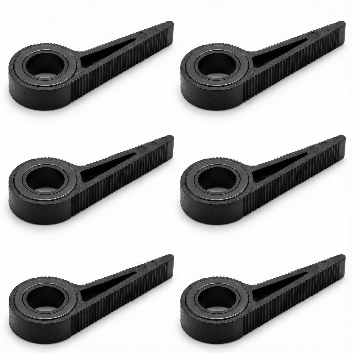 6x Magnetic Door Stopper Silicone Doorstop Wedge Jam Jammer in Black