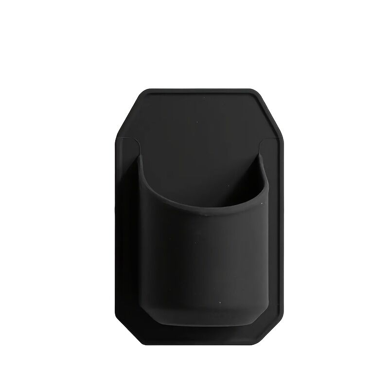 Silicone Shower Beer Holder Wall Mounted Beverage Can Rack Self Adhesive in Black