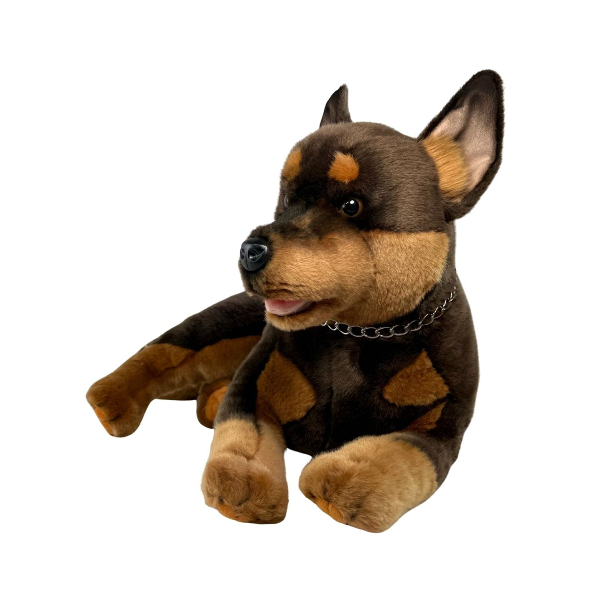Bocchetta Denver 62cm Lying Kelpie Plush Toy (Australian Stuffed Animal Dog Gift)