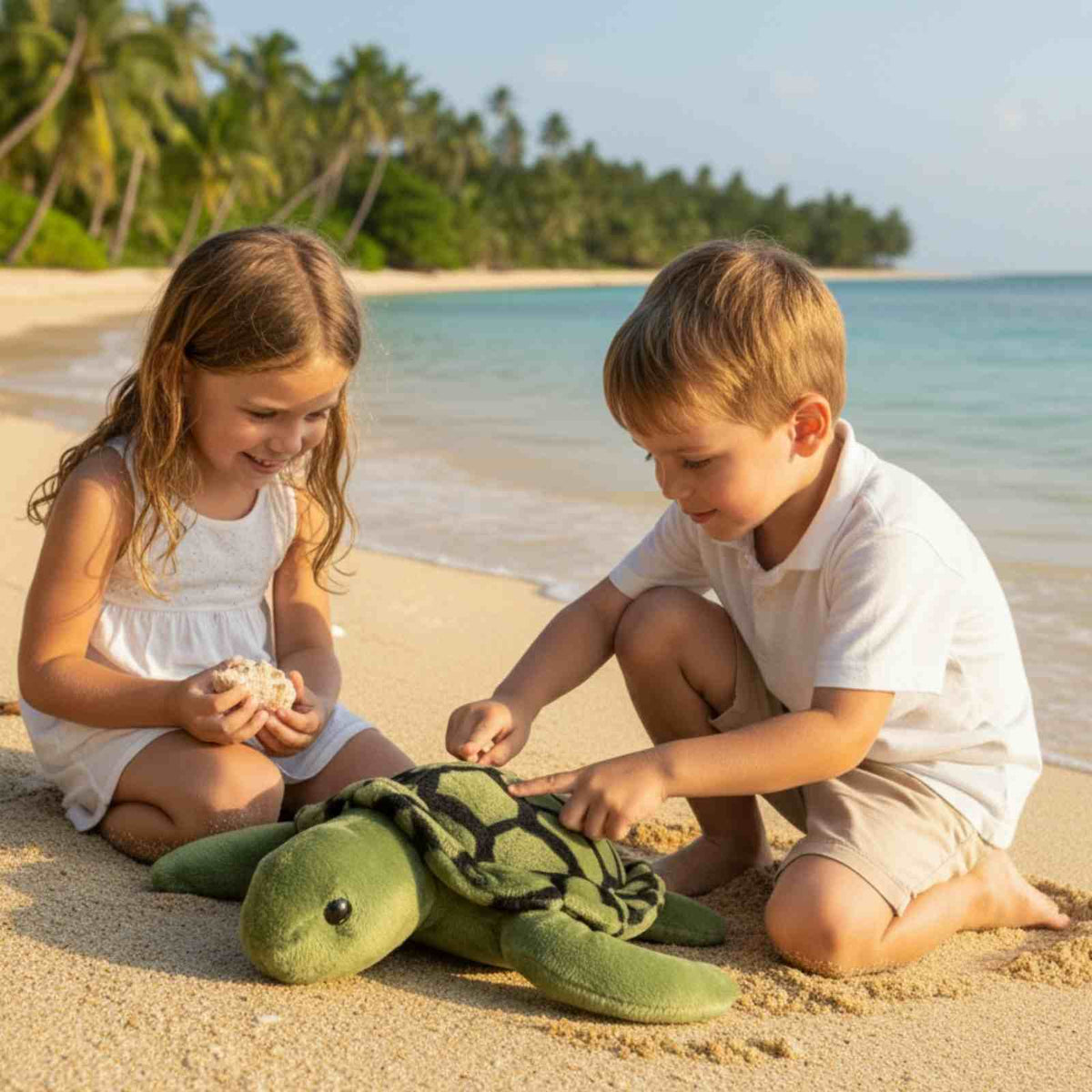 Bocchetta Doug 27cm Turtle Plush Toy (Realistic Stuffed Animal Sea Life Gift)