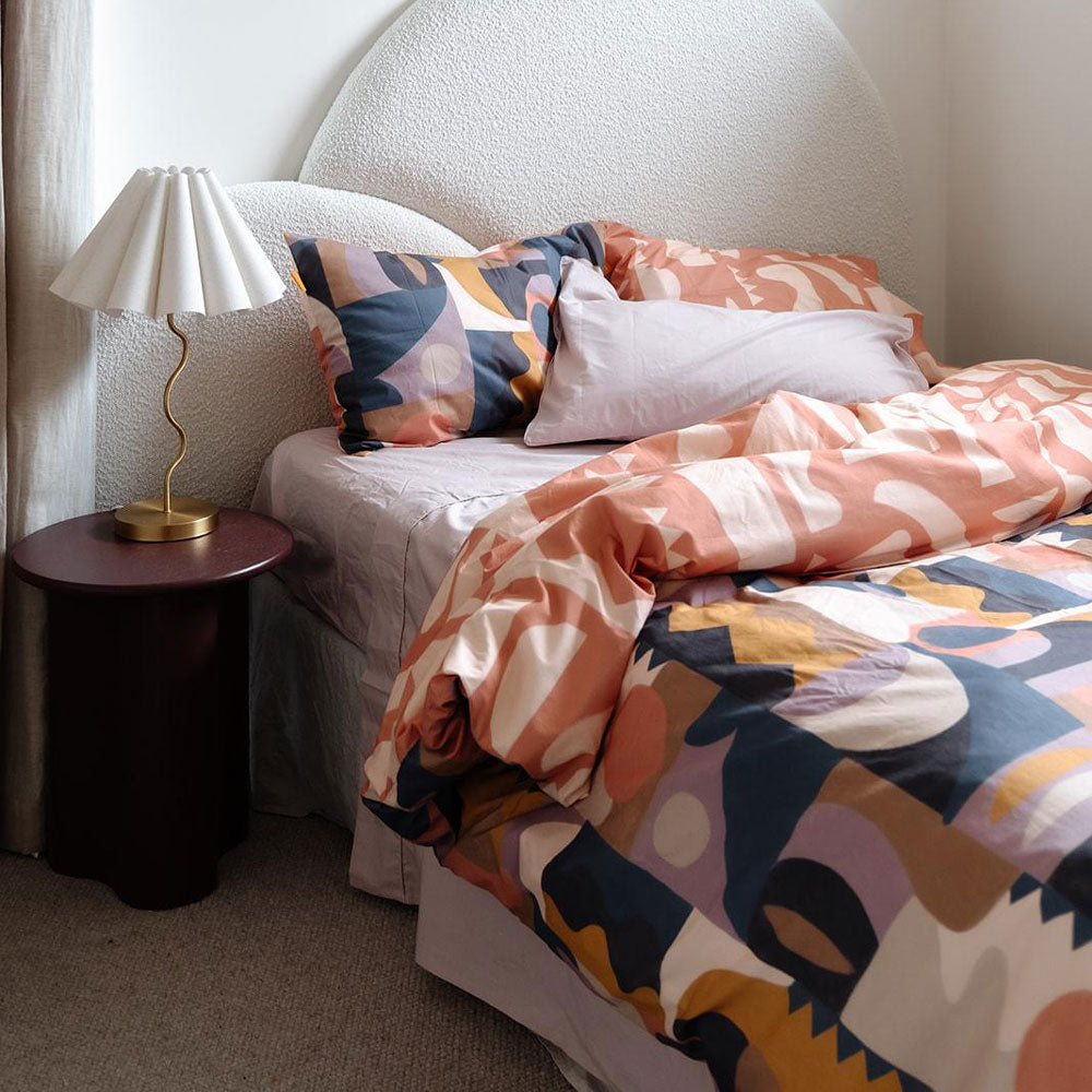 100% Cloud Cotton Duvet Quilt Cover Set w/ 2 Pillow Cases in Dream