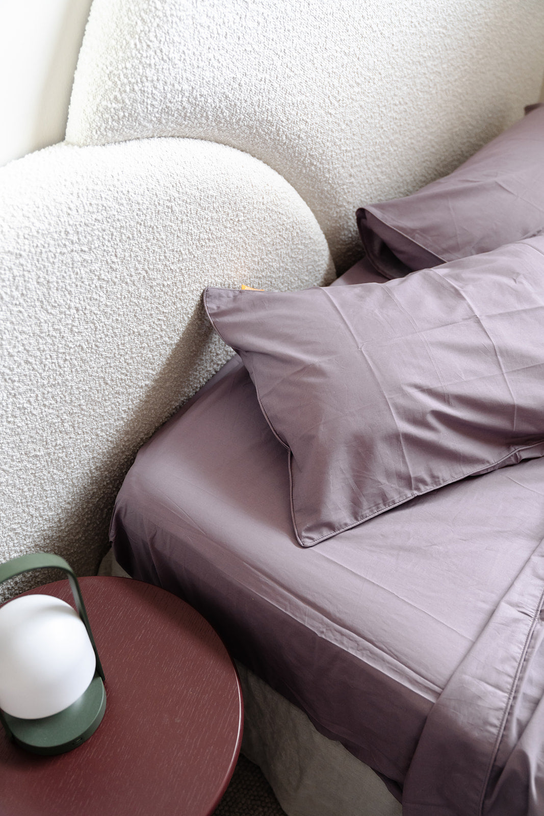 100% Cotton Percale Sheet Set - Fitted & Flat Sheets + Pillowcases - Serena