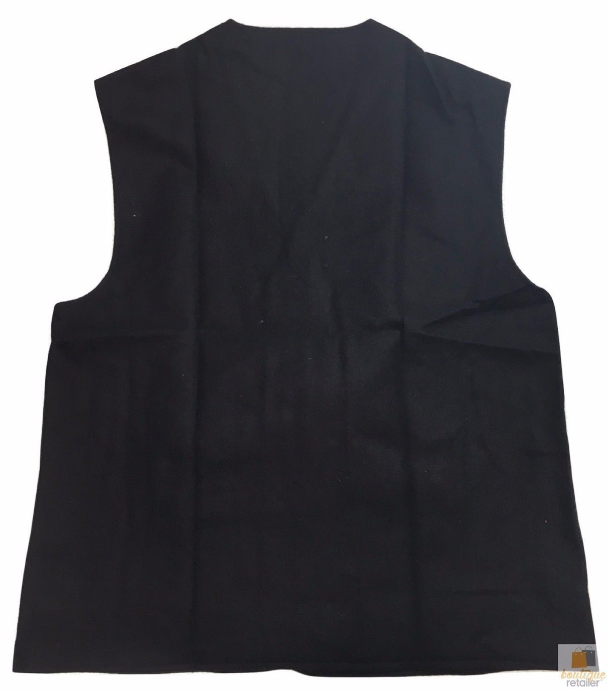 Edgemont Mens Wool Viscose Vest - Black (Woolen Lined)