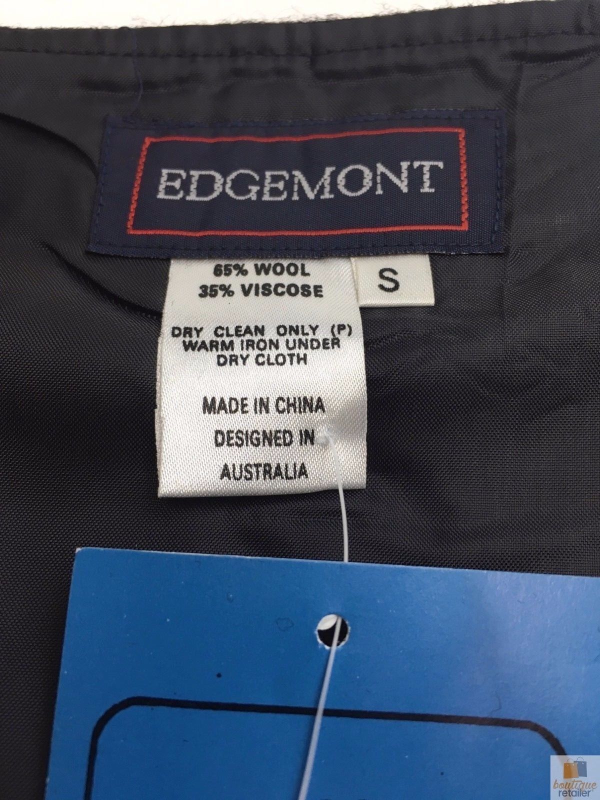 Edgemont Mens Wool Viscose Vest - Black (Woolen Lined)