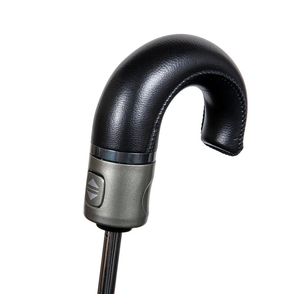 Brellerz Wind Resistant Golf Sized Auto Open Umbrella Ultimate Folding Compact in Black