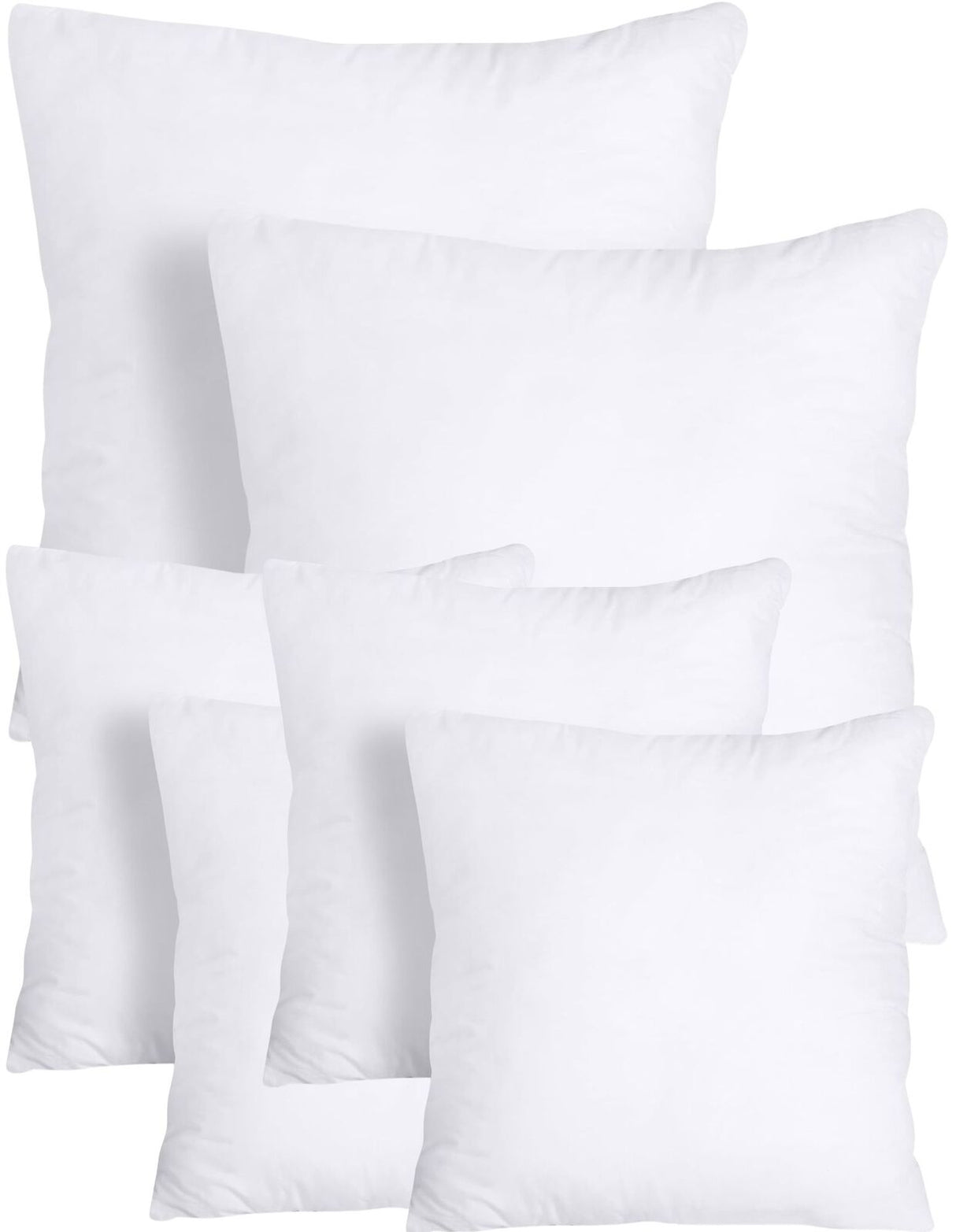 14x Premium European Square Pillow & Cover - 100% Cotton - 65x65cm