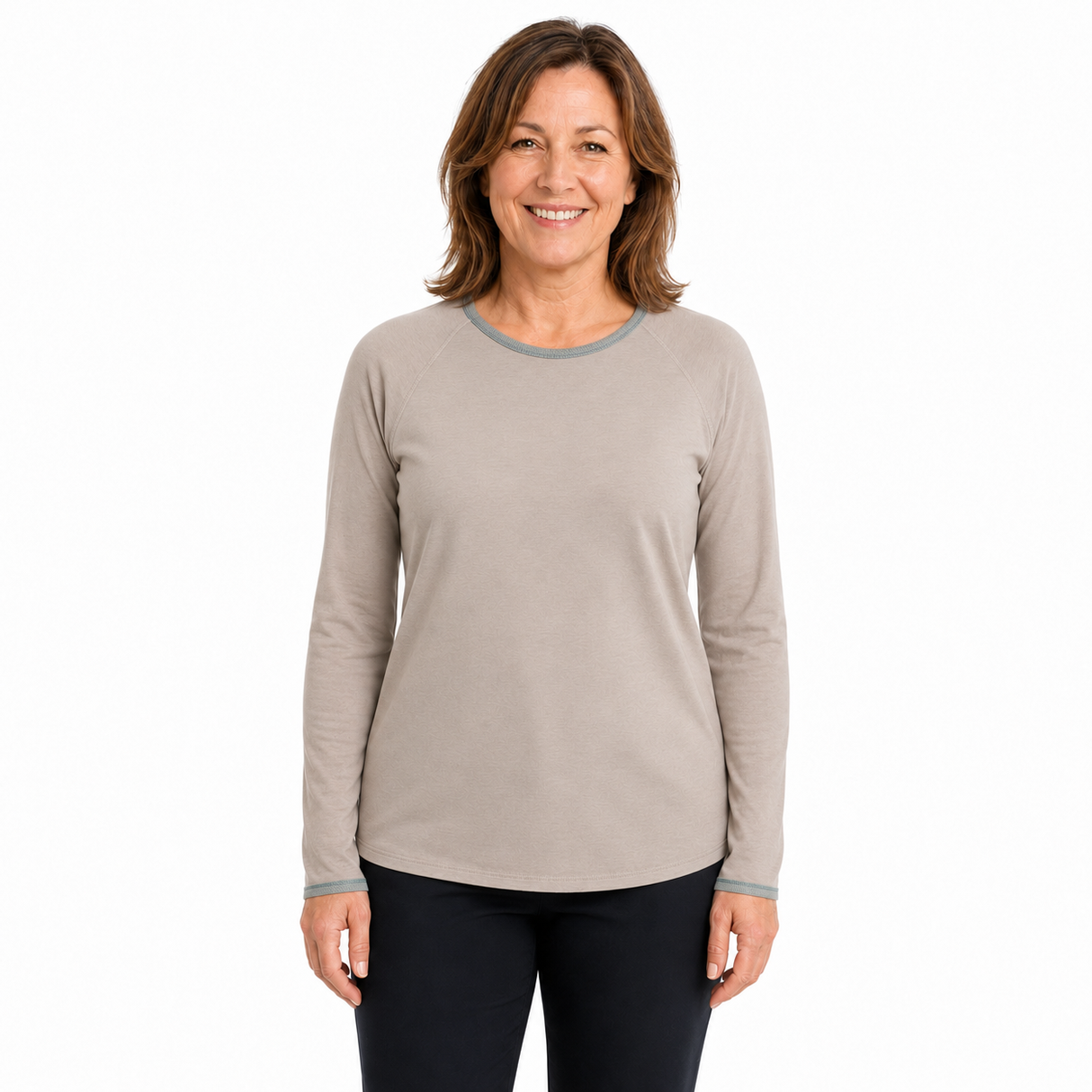 ExOfficio Soytopia Womens Long Sleeve Crew Top - Acorn (Eco 2011-0882)