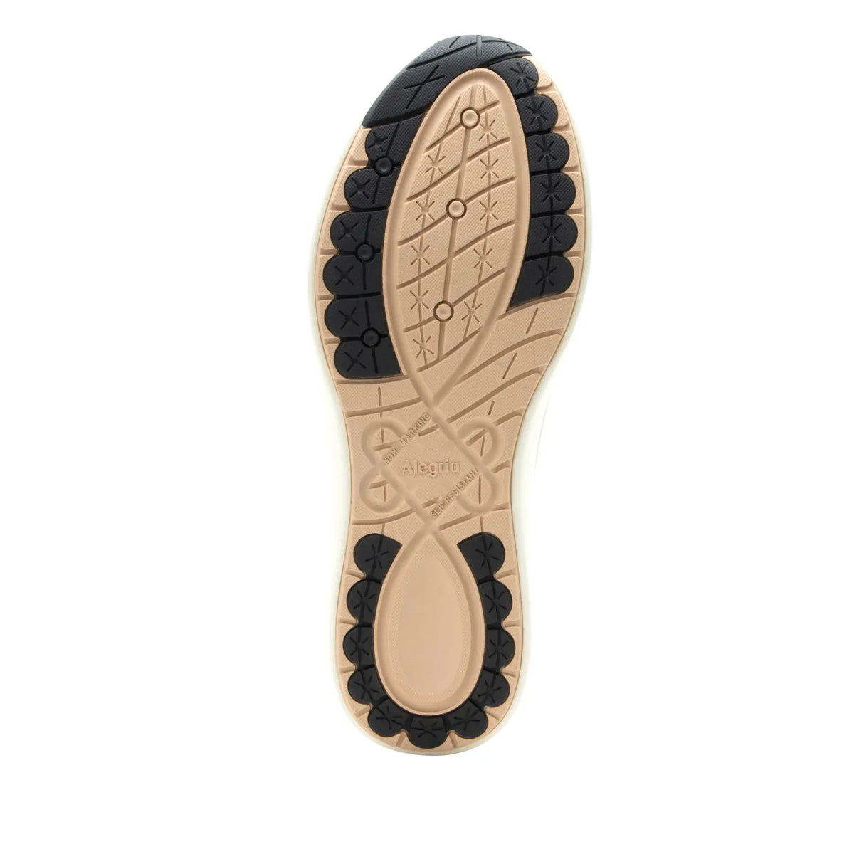 Alegria Womens Sneakers Eazeer Black Out Vegan Leather Shoes w/ Zip in Nomad