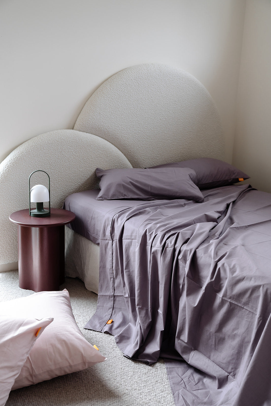 100% Cotton Percale Sheet Set - Fitted & Flat Sheets + Pillowcases - Serena