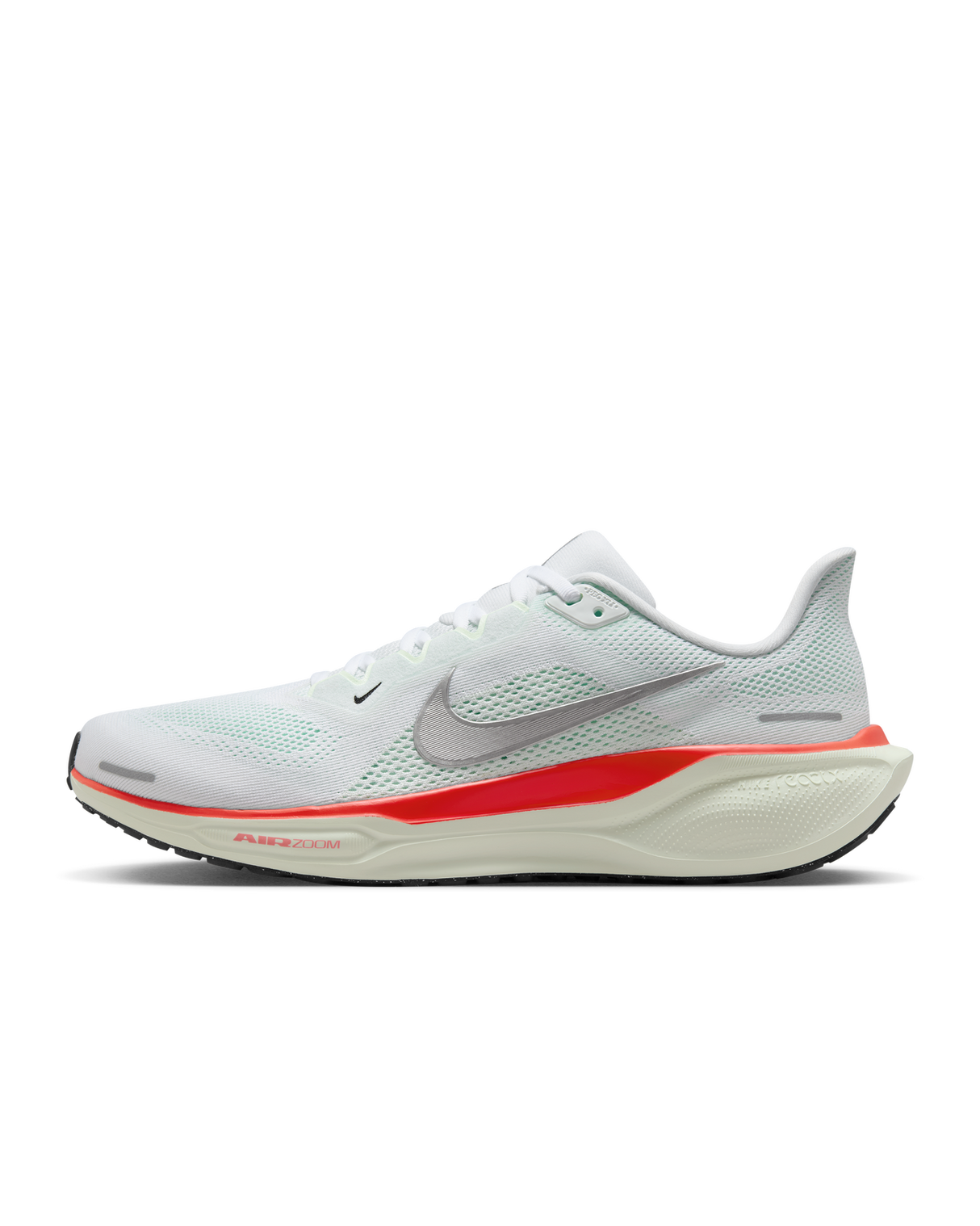Nike Mens Air Zoom Pegasus 41 Sneakers Shoes Runners in White/Barely Green/Crimson
