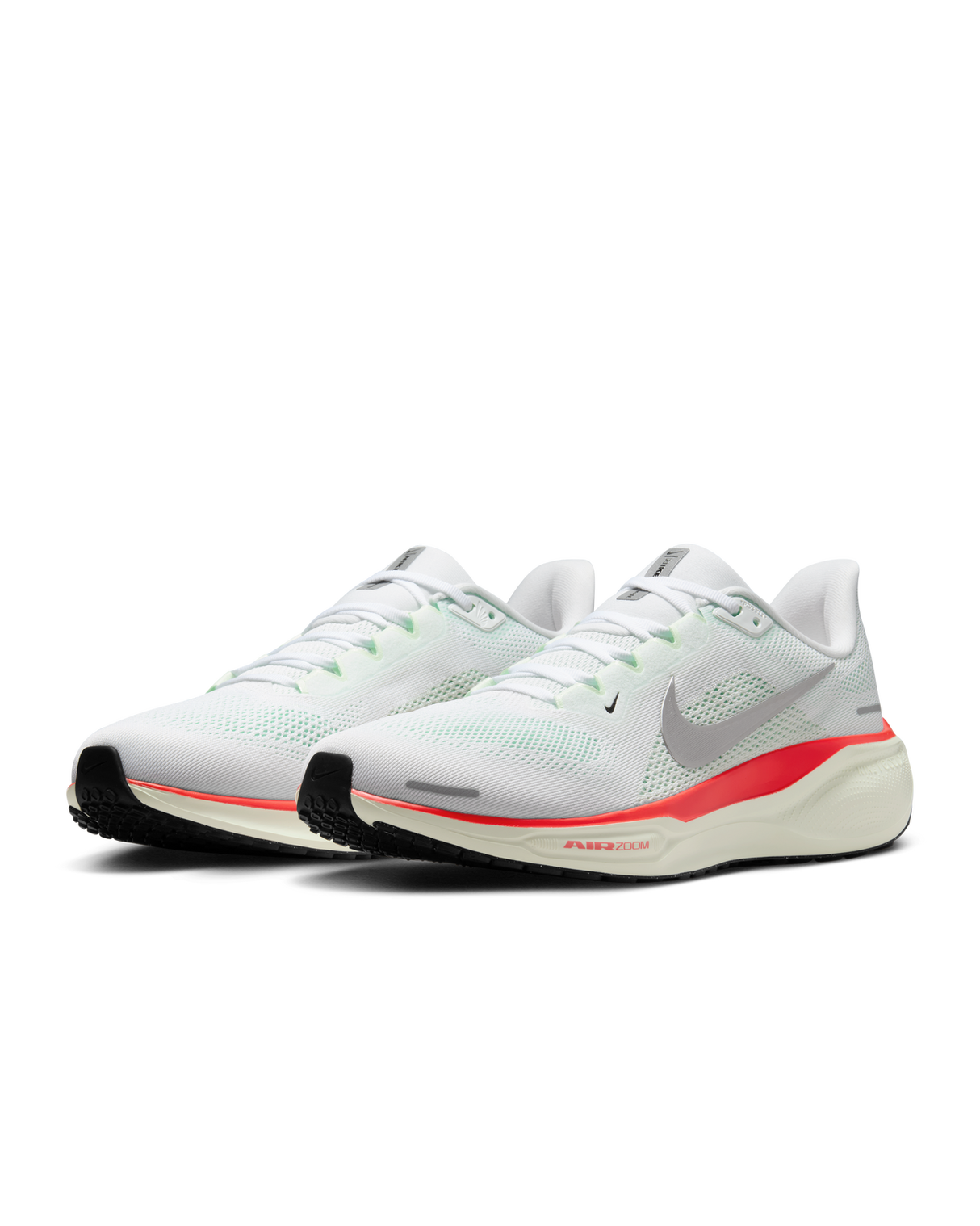 Nike Mens Air Zoom Pegasus 41 Sneakers Shoes Runners in White/Barely Green/Crimson