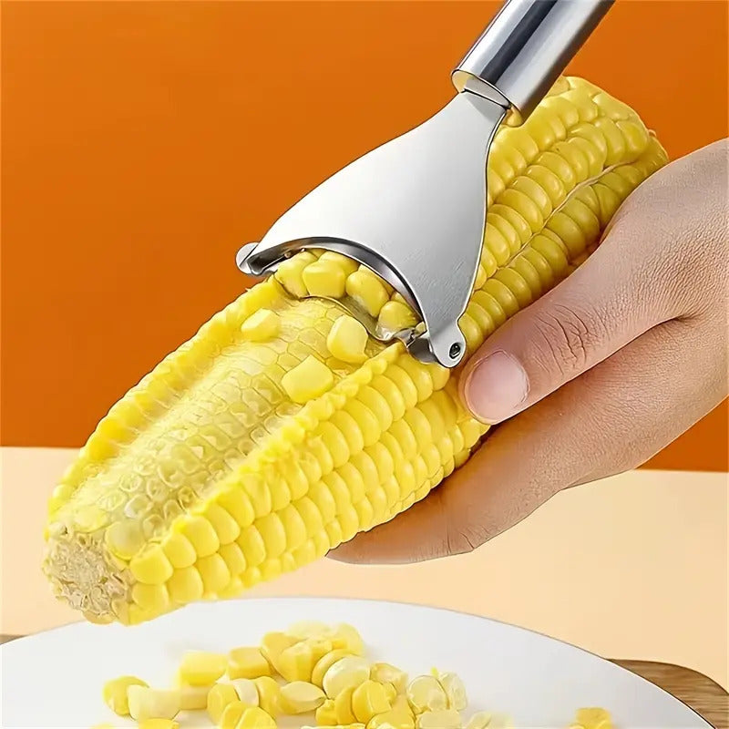 Stainless Steel Corn Peeler Thresher Tools Kitchen Cob Kerneler Cutter Remover
