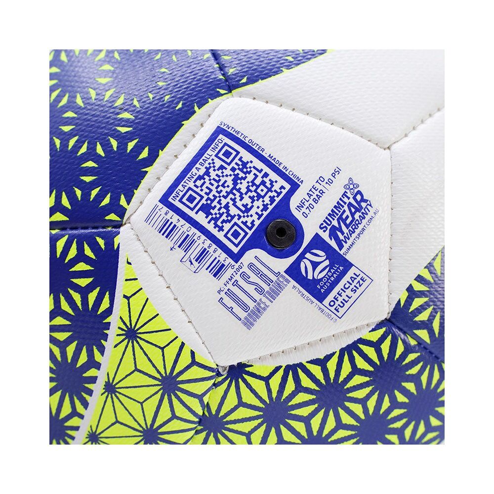 Football Australia Summit Advance Futsal Soccer Ball Size 4 - Green