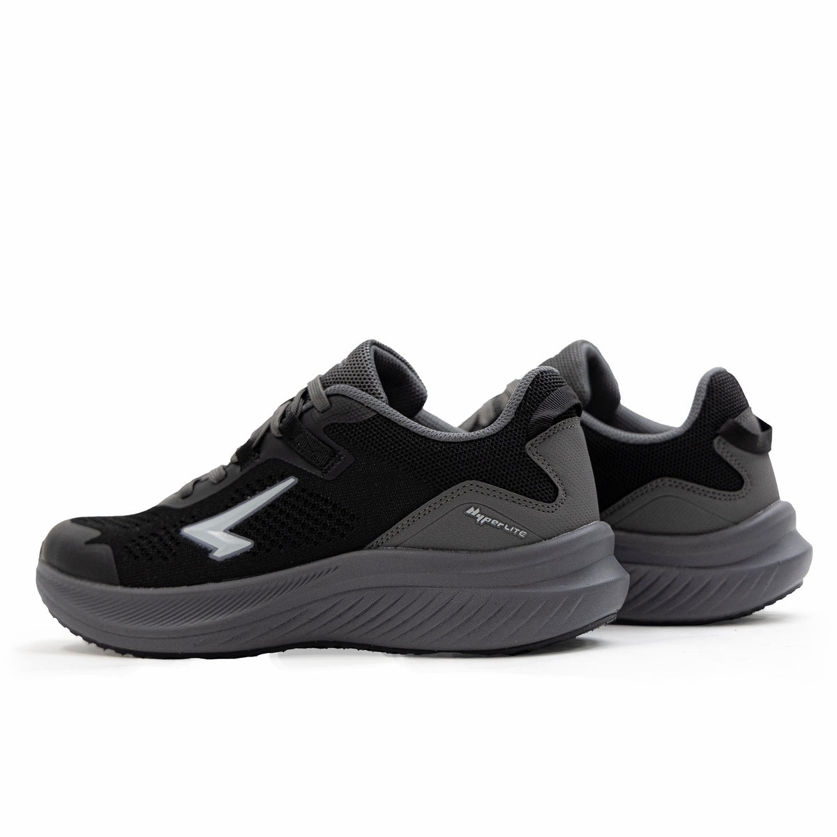 Sfida Flex Mens Knit Runners - Black/Grey (US 14)