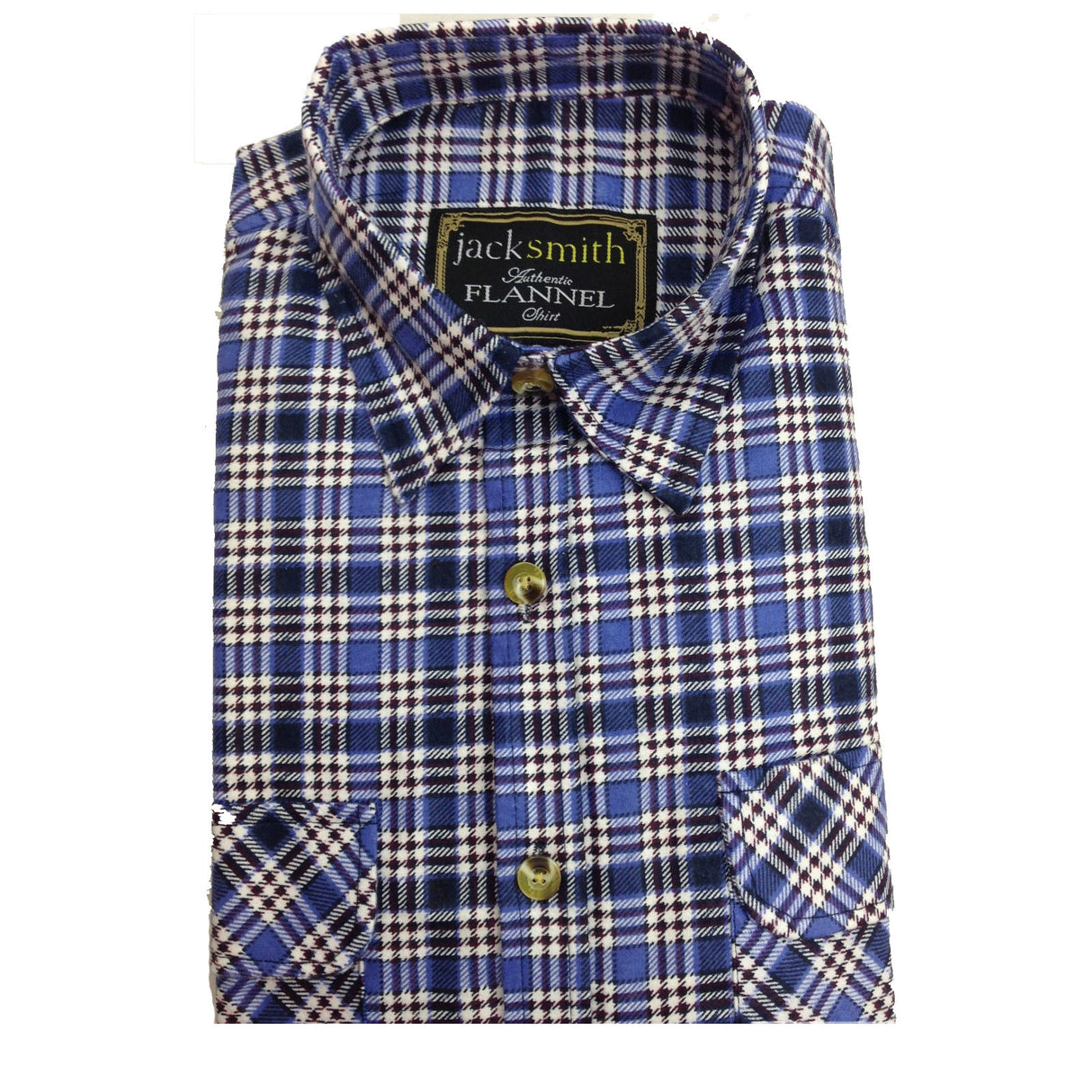 Mens FLANNELETTE SHIRT Check 100% COTTON Flannel Vintage Long Sleeve - 99 (Full Placket)