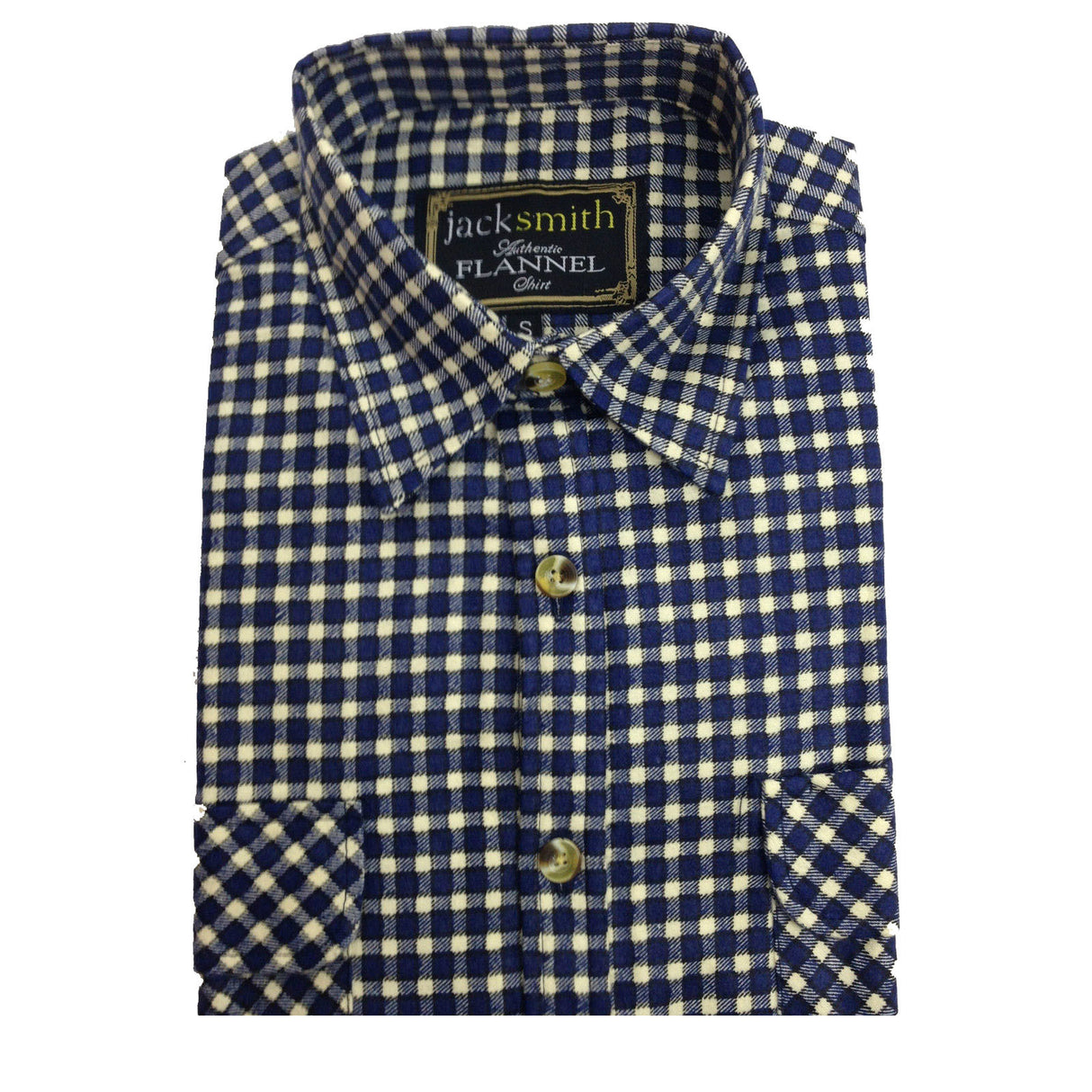 Mens FLANNELETTE SHIRT Check 100% COTTON Flannel Vintage Long Sleeve - 97 (Full Placket)