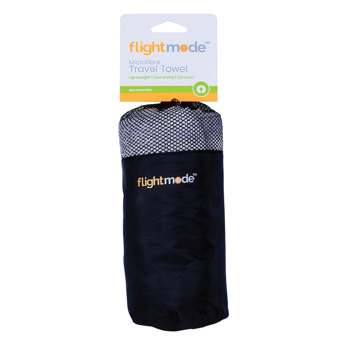 Microfibre Travel Towel Fast Drying Gym Sport Camping Swimming Hiking Workout - Grey
