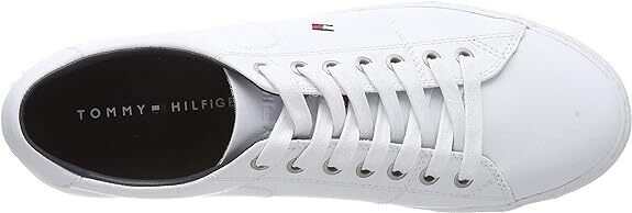 Tommy Hilfiger Essential Mens Leather Sneakers - White