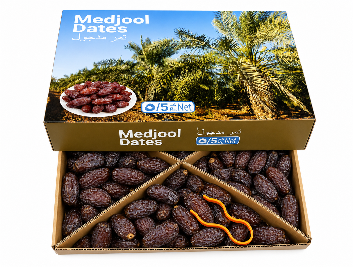 5kg Organic Bio Medjool Dates - 1 Box