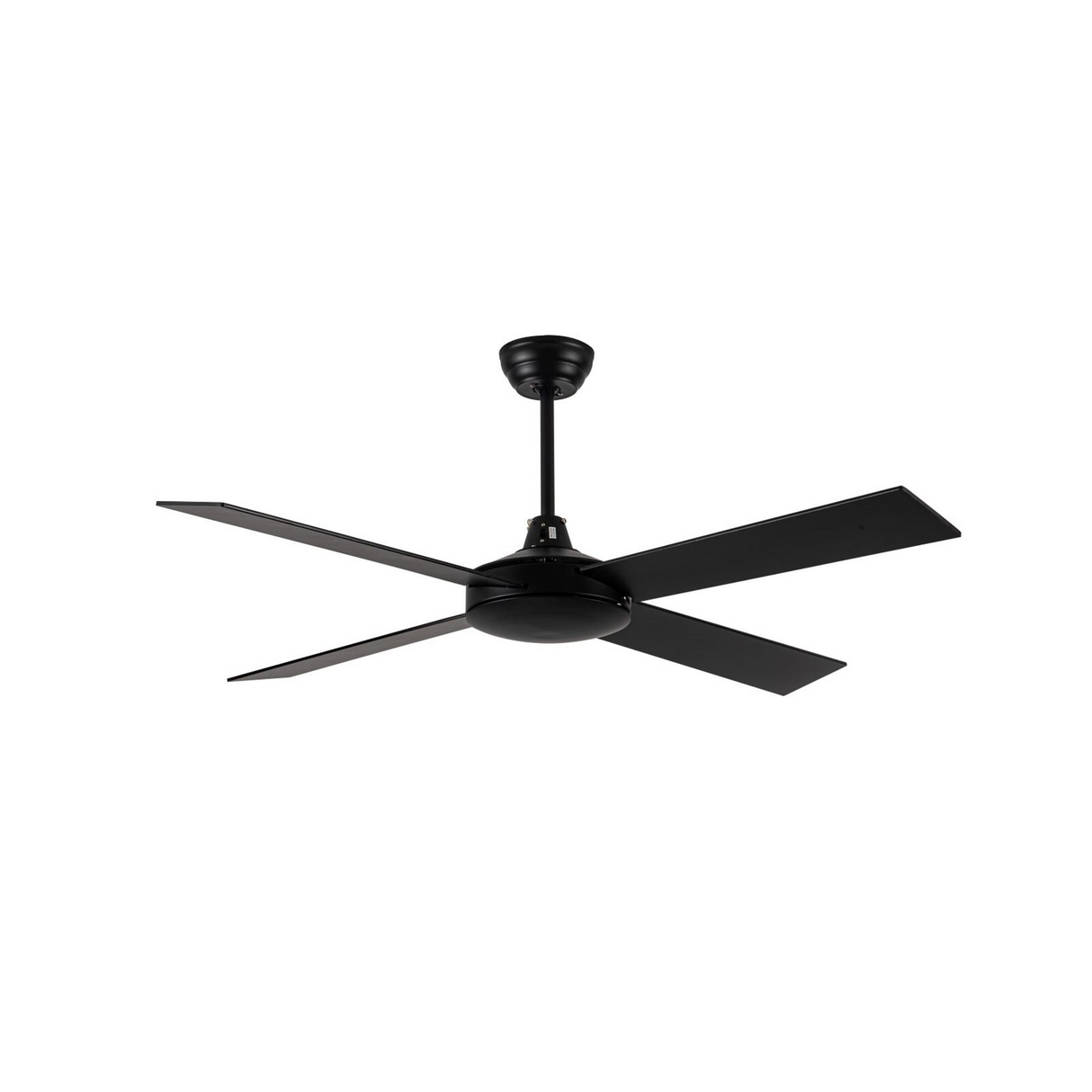 Viviendo 52 Inch 4 Blade Ceiling Fan 220-240V AC Motor with 3 Speed Remote - Black