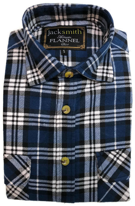 Mens Flannelette Shirt 100% Cotton Check Authentic Flannel Long Sleeve Vintage