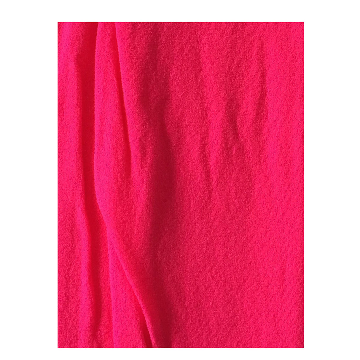 Womens Hot Pink Footless Tights - Fluro Bright Stretch Polyester Hosiery (Dance/Party Costume)