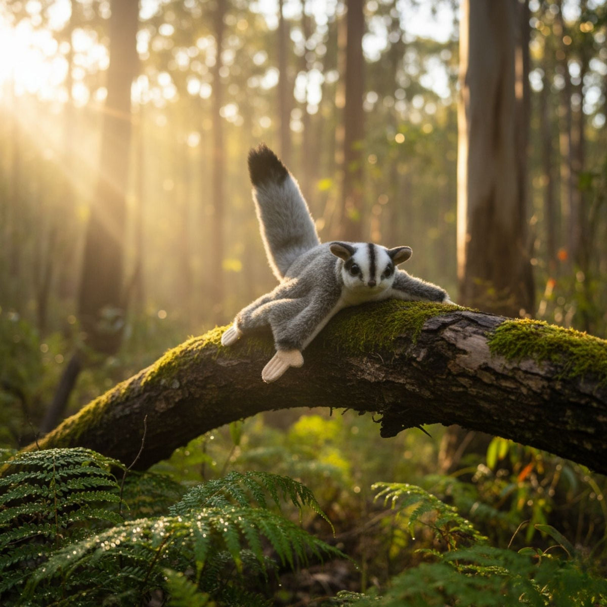 Bocchetta Frisbee 18cm Squirrel Glider Plush Toy (Australian Stuffed Animal Souvenir Gift)