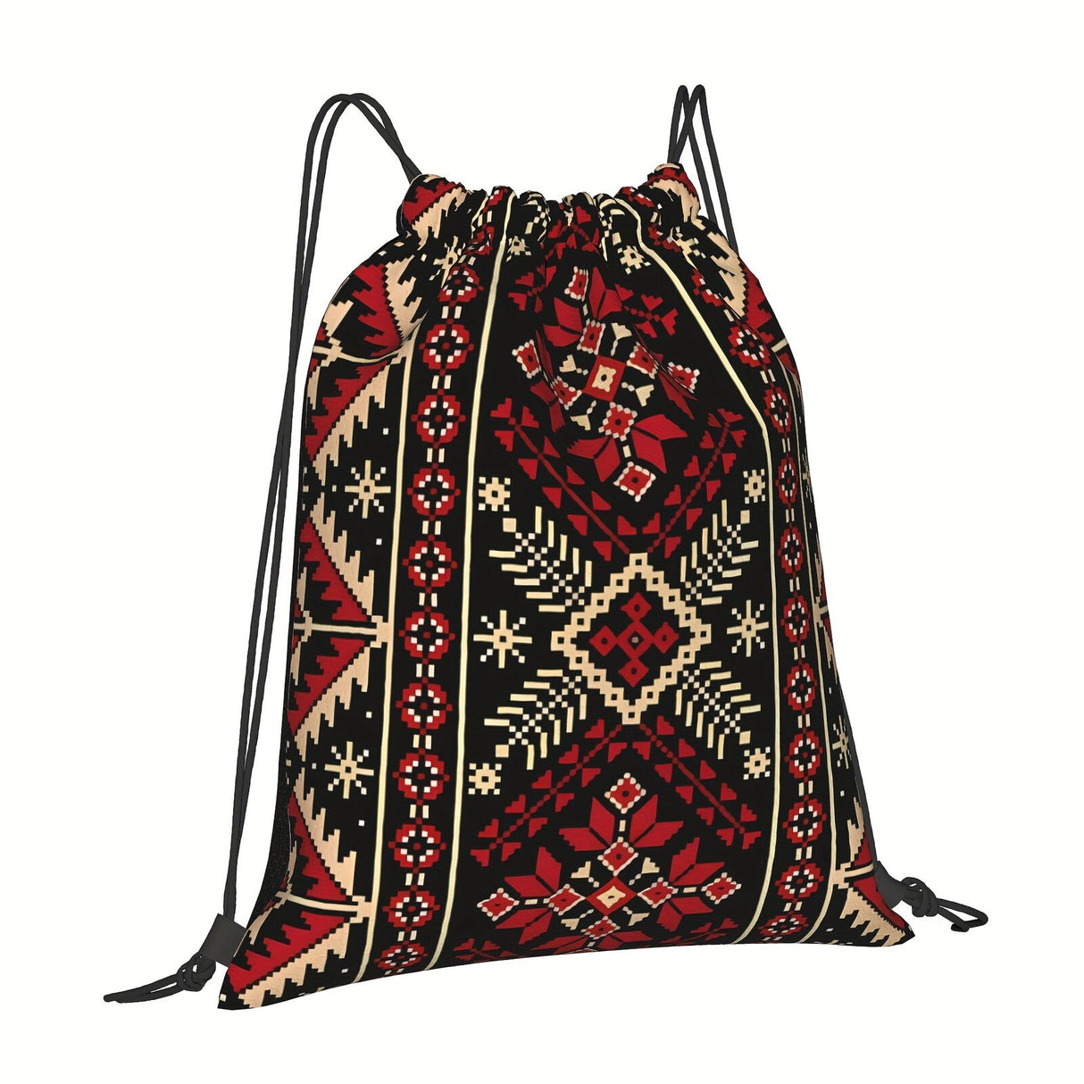 Traditional Ukrainian Ukrainian Cultural Backpack Tote Bag with Drawstring Closure