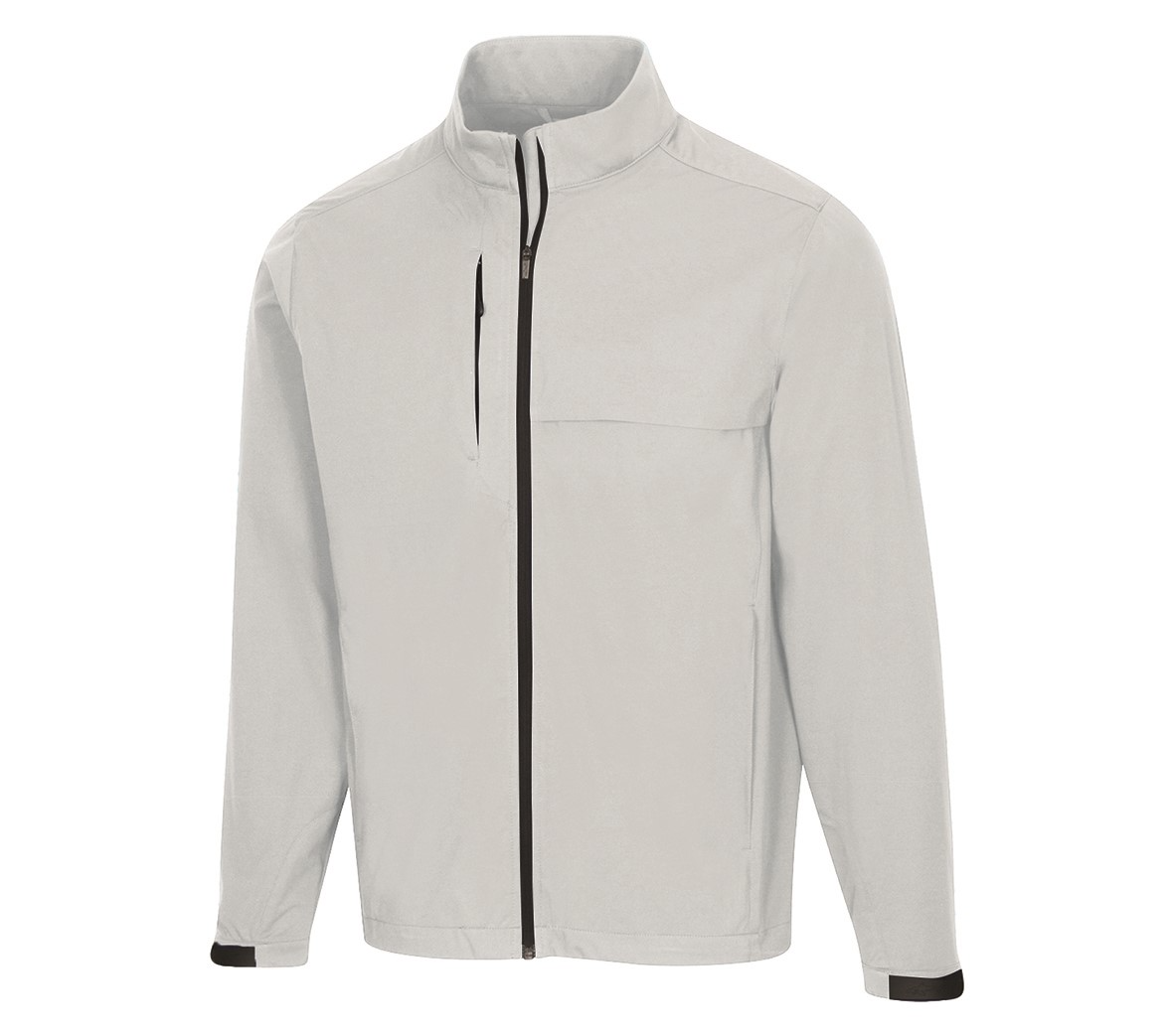 Greg Norman Weatherknit Full Zip Jacket in Shark Grey