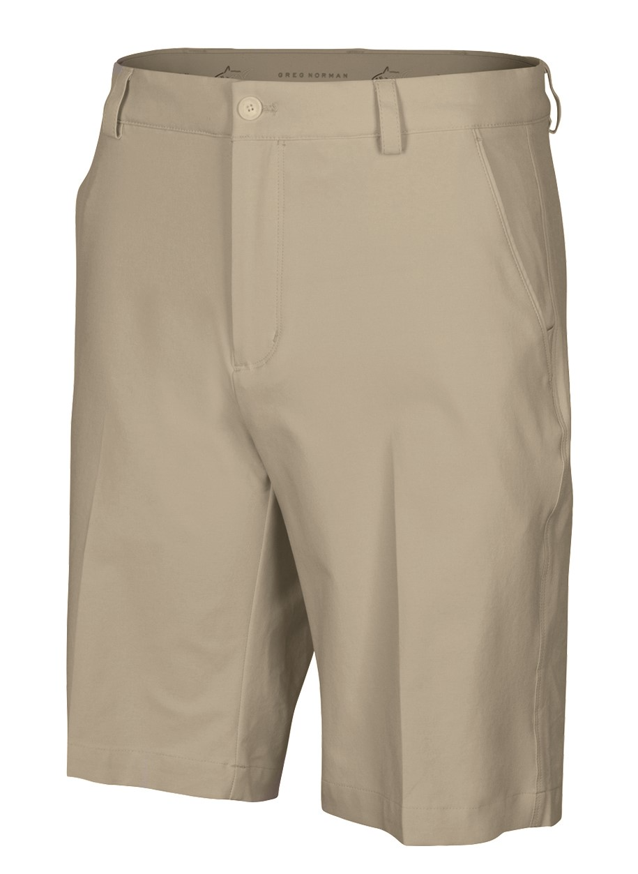 Greg Norman Mens ML75 Microlux Golf 10" Shorts in Bamboo
