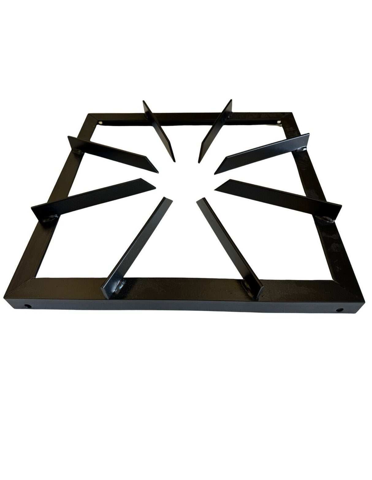 Heavy Duty Metal Gas Burner Stand - Black - 50x50x10cm (BBQ)